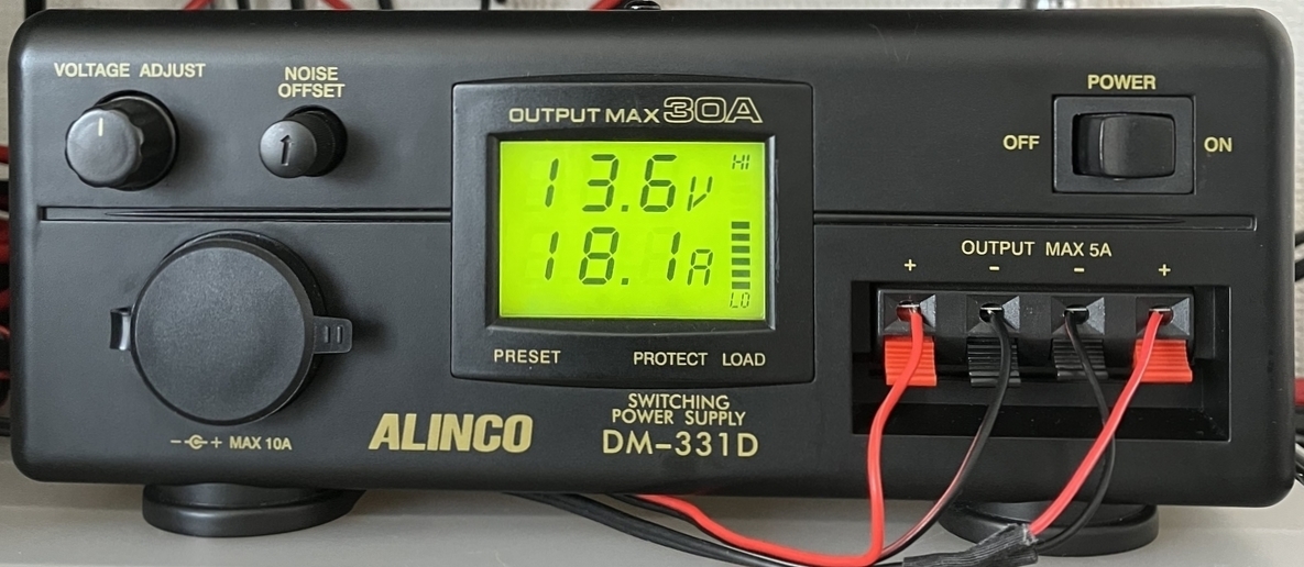アルインコ 直流安定化電源 DM-331D（MAX:30A） 稼働品ですがジャンク