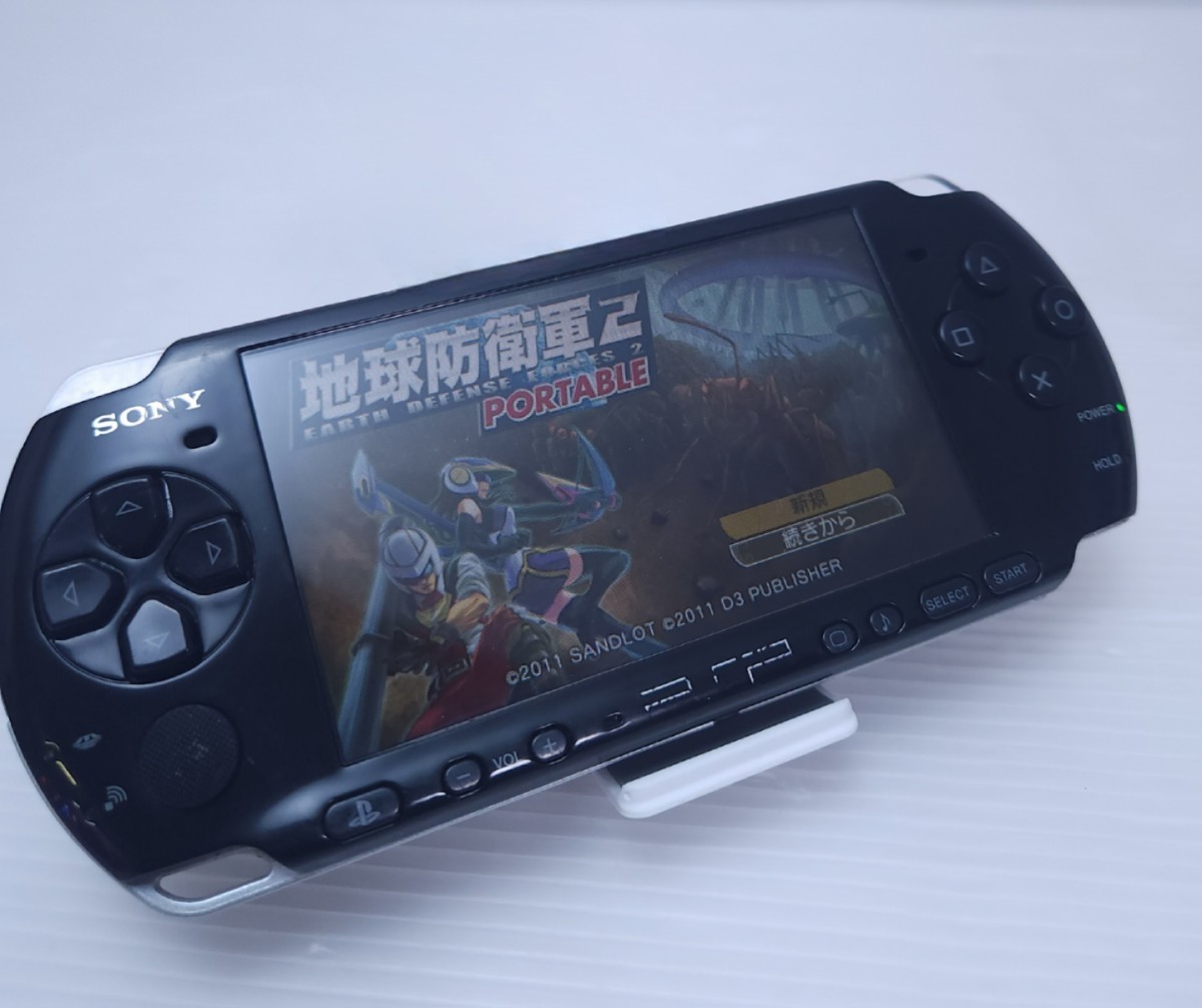 送料無料 美品 動作品 ソニー SONY PSP-3000 黒 ソニー PSP-3000 Black 本体 中古 1GB メモリカード