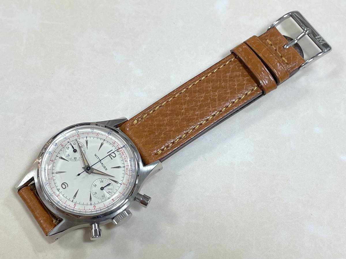 WITTNAUER 手巻 ツーレジスター クロノグラフ バルジュ23 ???