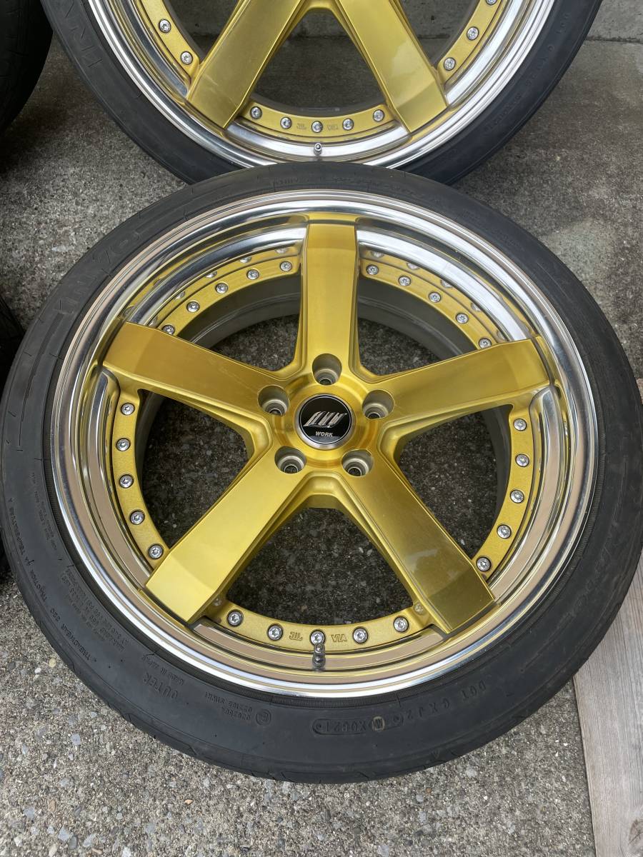 WORK ZEAST ST2 19×8.5J+38 114.3 5穴 225/4019 4本セット ワーク 