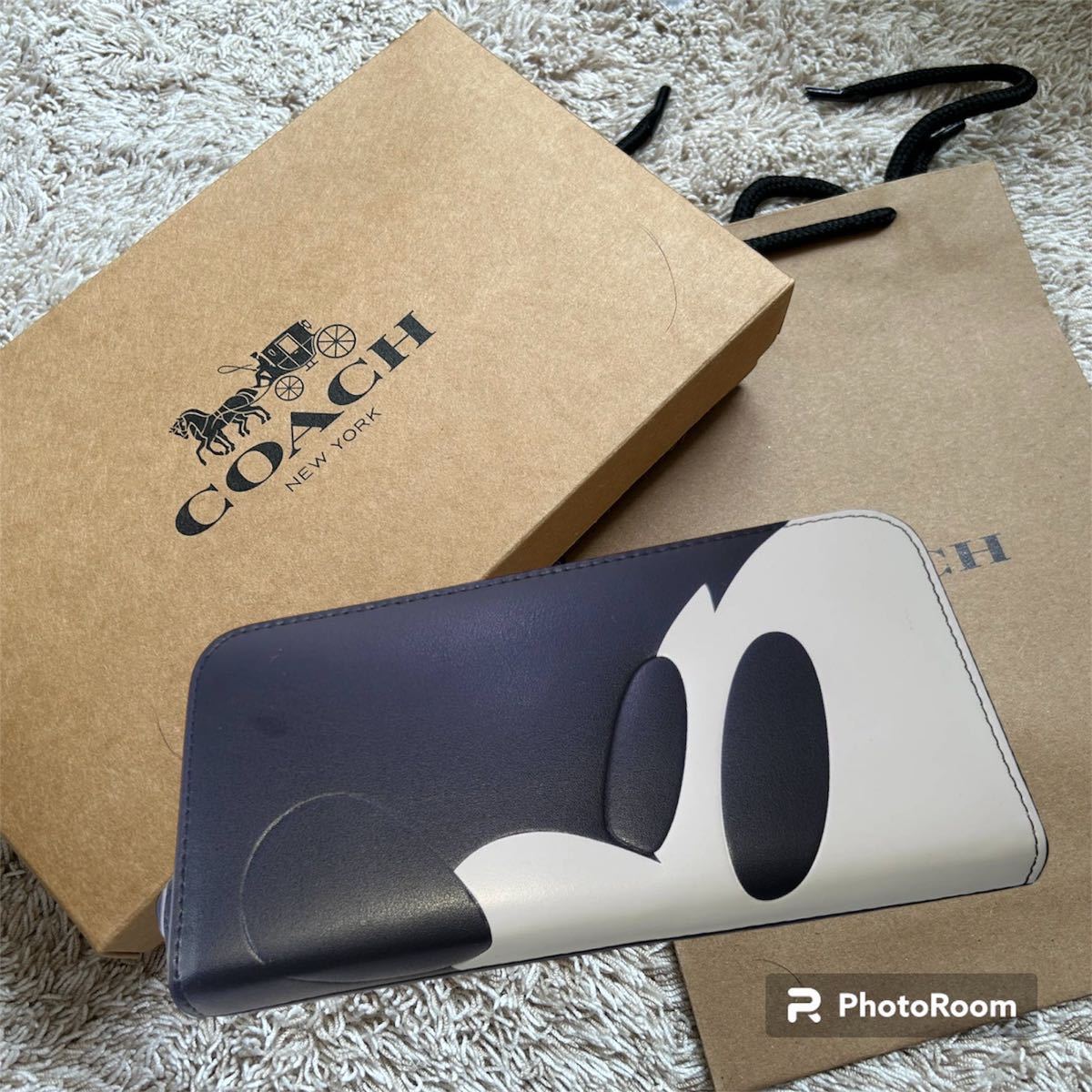 ディズニー COACH リストレット ラウンドファスナー 長財布 – coach 