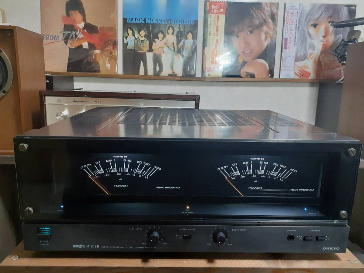 【完動品 名機 整備品】ONKYOオンキョー パワーアンプ M-506R【メーターランプLED仕様】【動作良好】