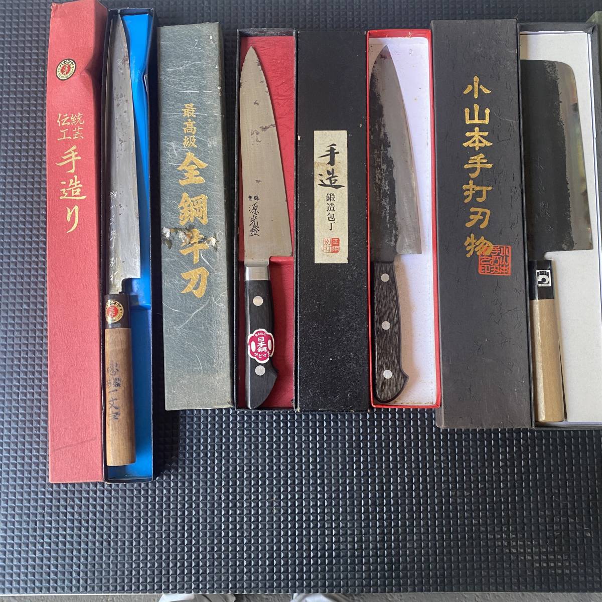 包丁 三徳 柳刃包丁 出刃包丁和包丁 刃物 出刃包丁 調理器具 9点セット ジャンク品
