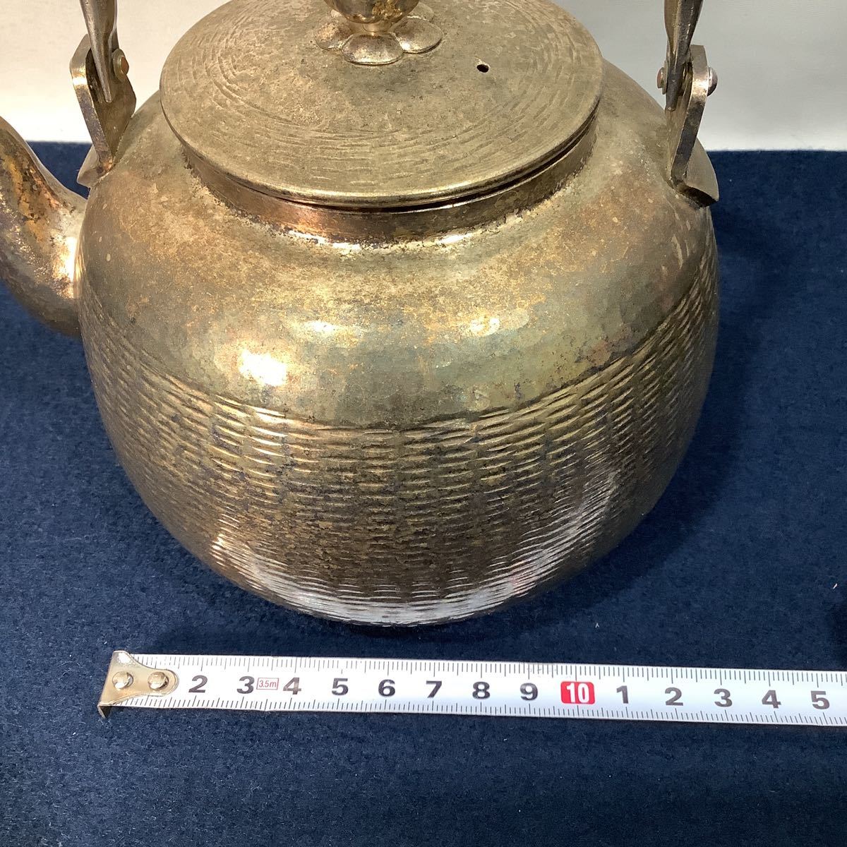 定番人気，100%新品】 秀峯堂造 いぶし銀 銀瓶 約400g 銀製 湯沸