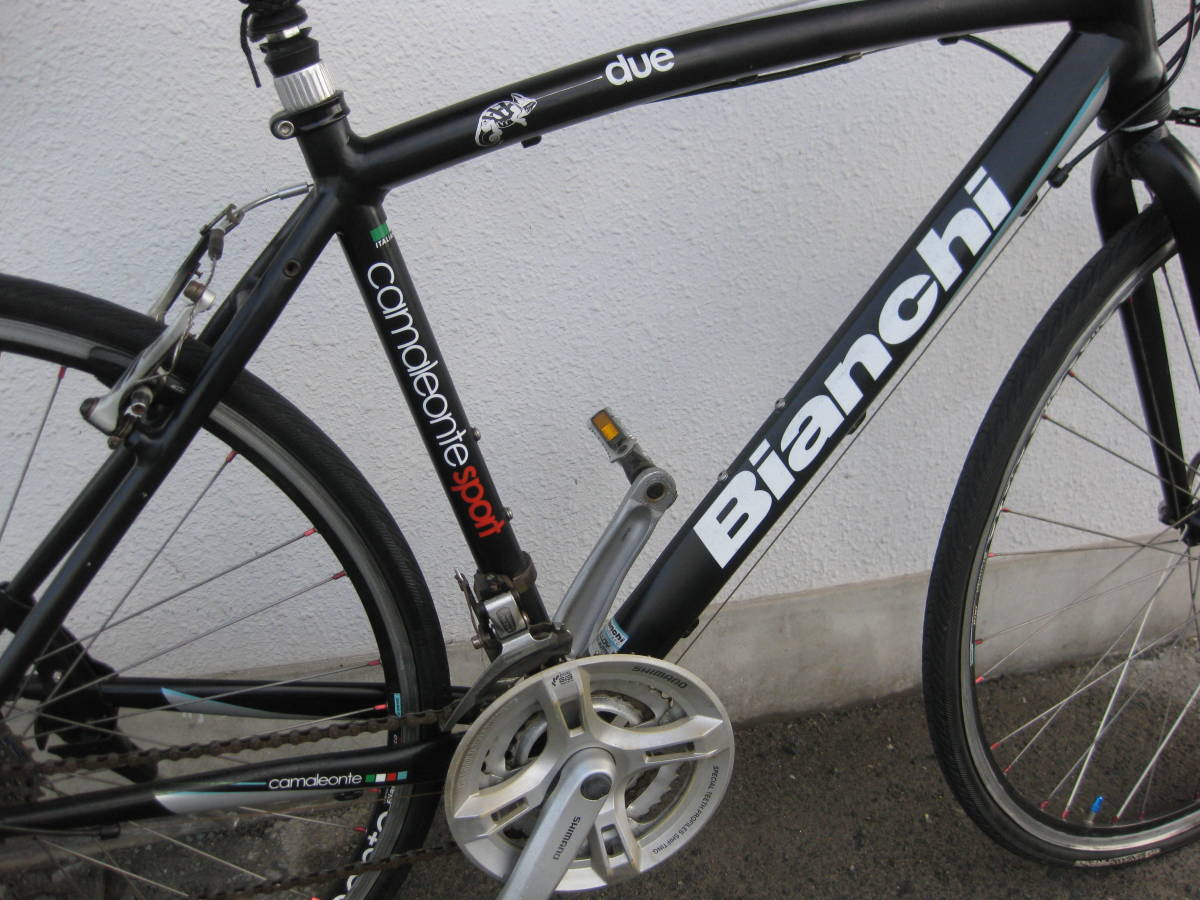 ☆福岡／博多発／引取限定☆【Bianchi】☆黒色/クロスバイク／SHIMANO