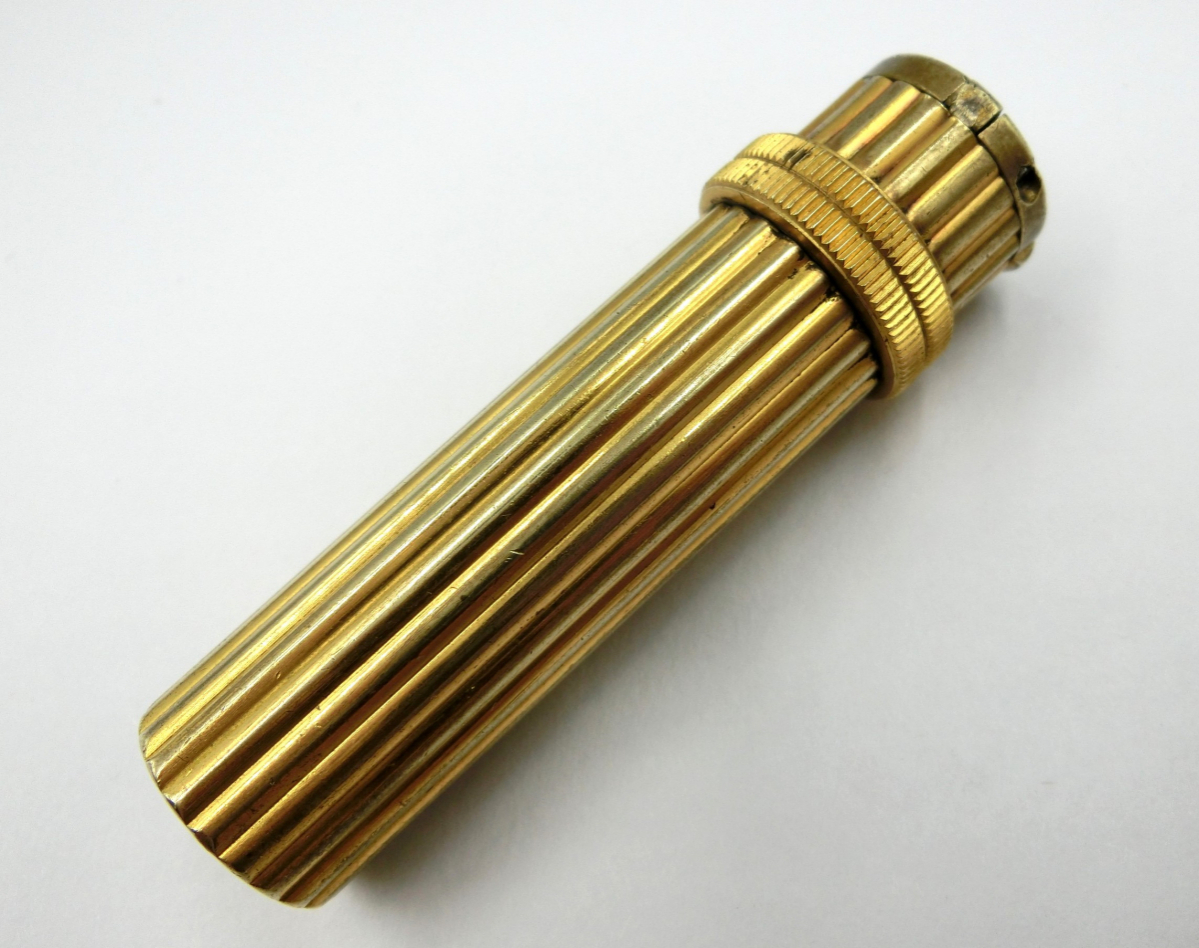 火打ち確認済み エルメス HERMES オイルライター リップスティック ゴールド アンティーク コレクション 中古品 