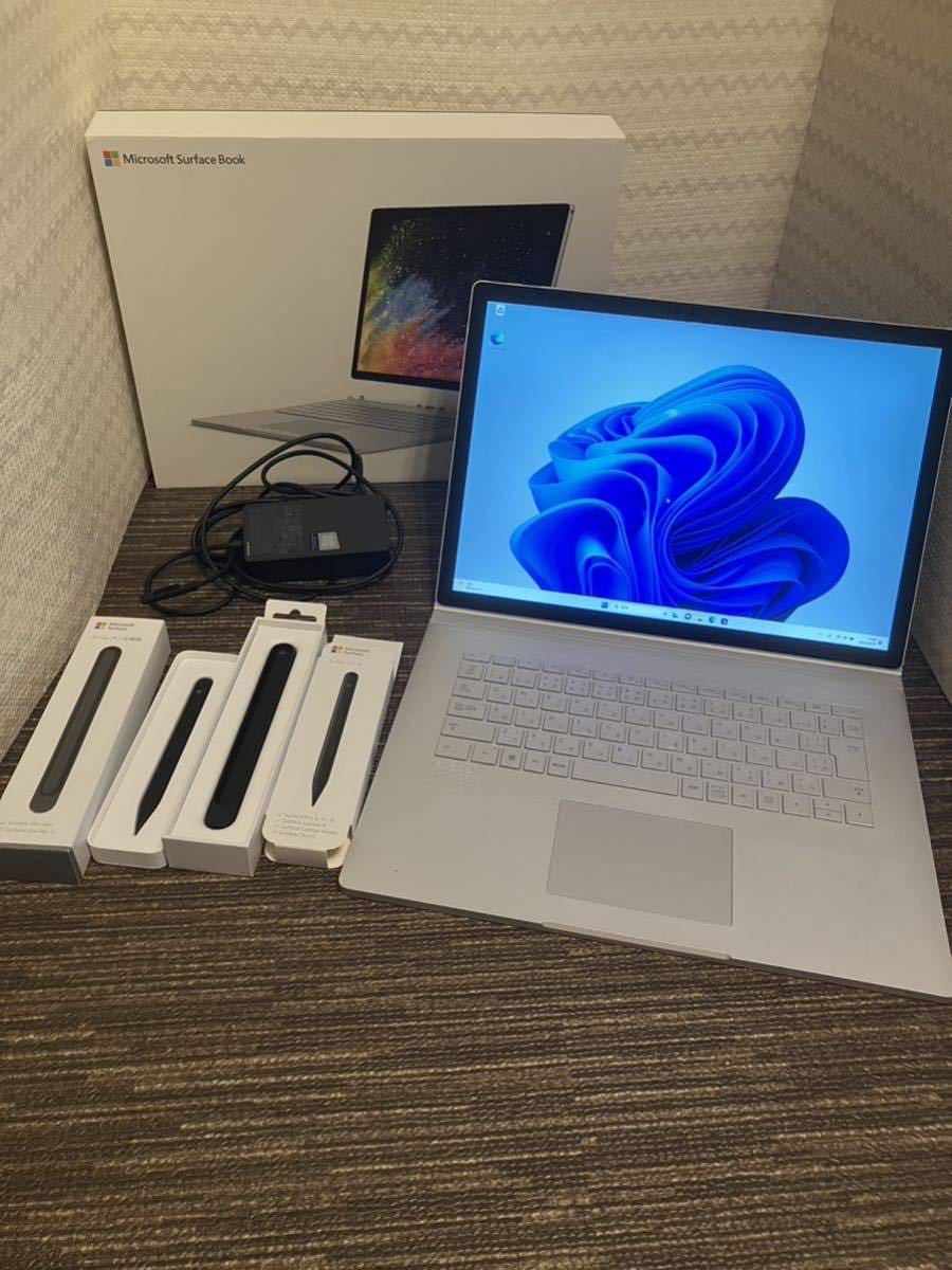 Surface book2 15インチモデル i7 SSD:1TB ペン、おまけ付き 【公式通販】