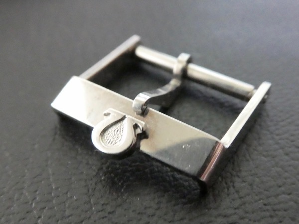 18u16◎vintage OMEGA SS 銀色 16ミリ 16mm 尾錠 オメガ 純正 ビンテージ パーツ ジャンク
