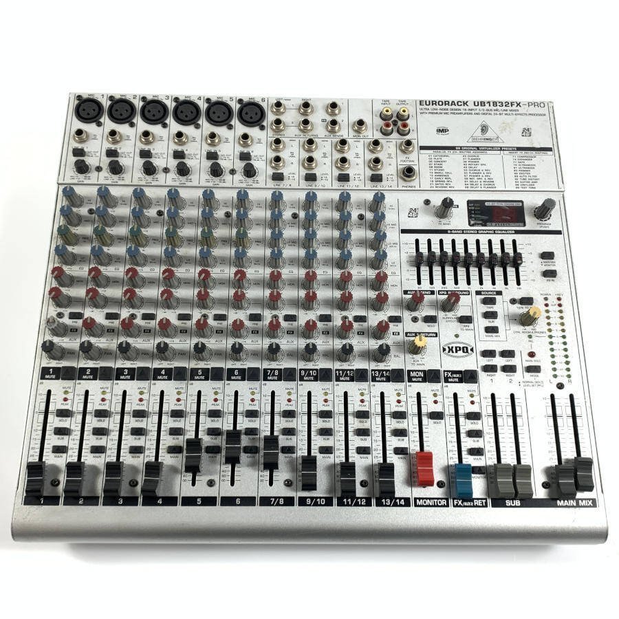 BEHRINGER ベリンガー EURORACK UB1832FX-PRO ミキサー★現状品