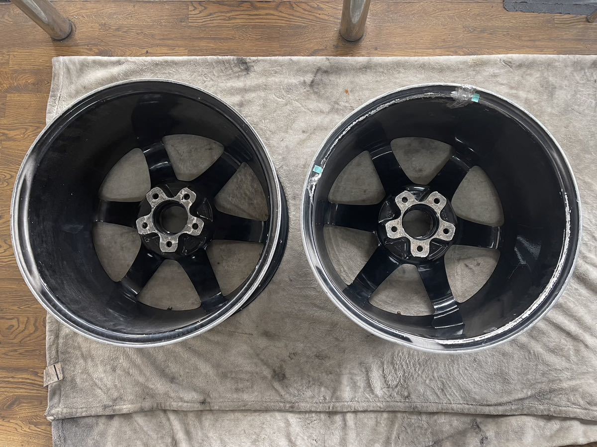 RAYS VOLK RACING TE37 114.3 18インチ9.5J+15 2本 ドリケツ JZX100  