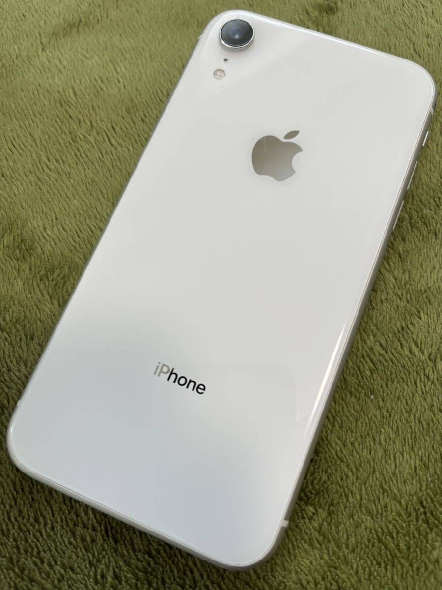 ◇超美品◇iPhoneXR 64GB simフリー ホワイト au simロック解除版 64GB
