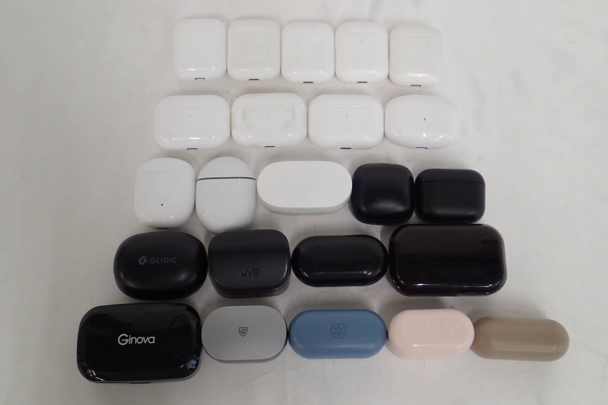 922① H ジャンク品/イヤホンケースまとめ売り /Apple AirPods/JVC