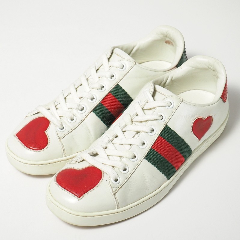 GO0147*イタリア製《GUCCI グッチ》Ace エース エンブロイダリー 