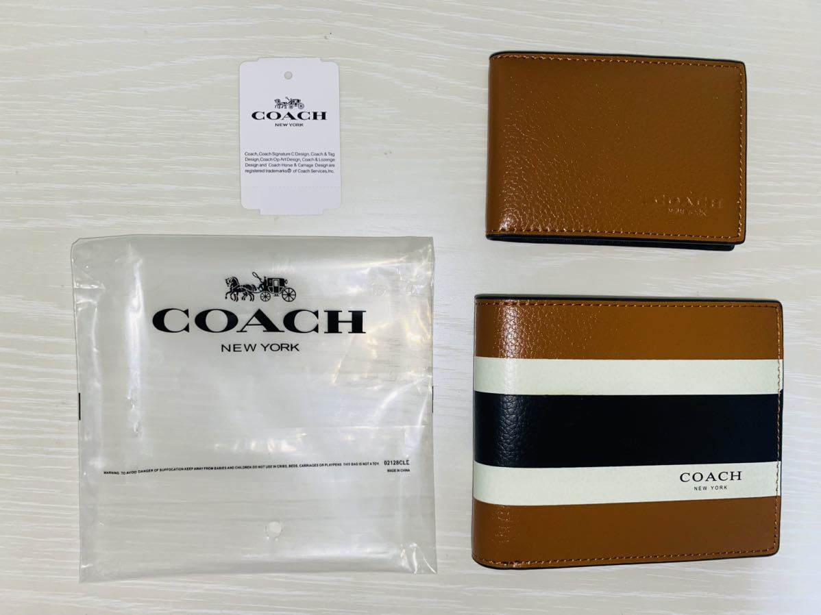 ★未使用★COACH/コーチ メンズ 折り財布&パスケースセット