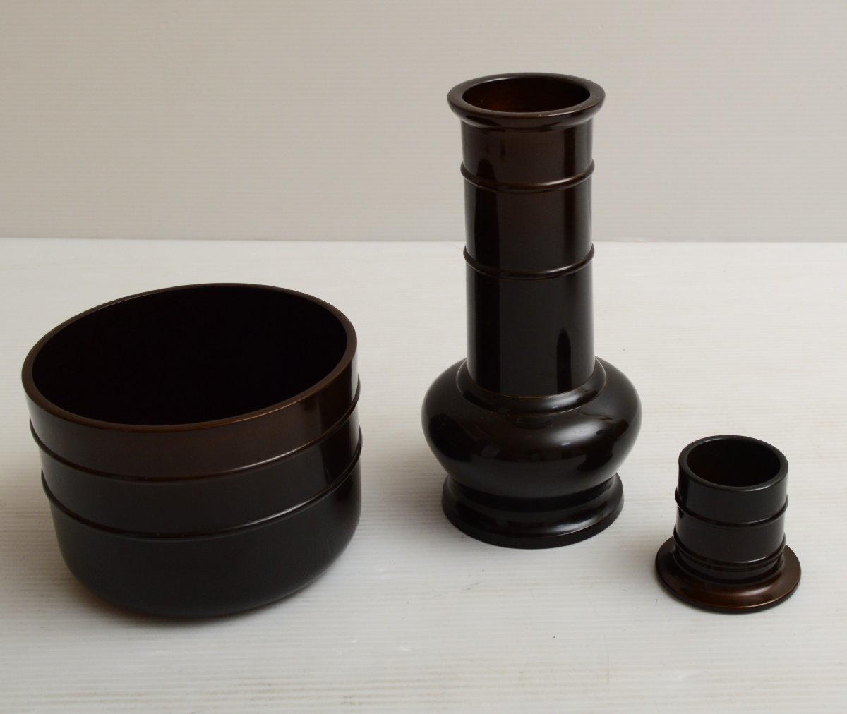 M454K09T 山本秀峰 造/唐銅皆具/皆具一式/唐銅/前茶道具/水