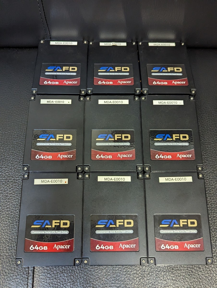 923-5 Apacer SSD 2.5インチ 64GB 9枚セット SSD Apacer SATA Storage