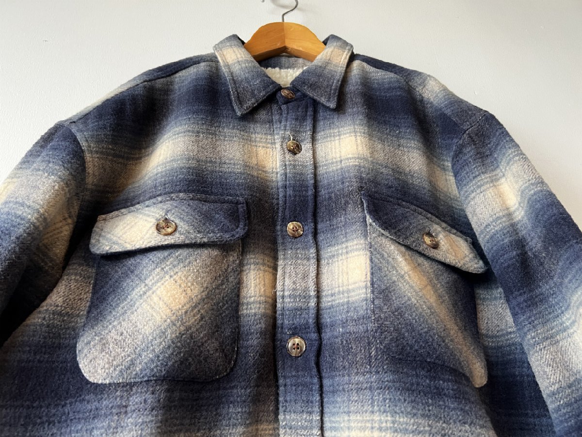 w^)b Ralph Eton ラルフ イートン 80s 90s ヴィンテージ 裏ボア シャツ 