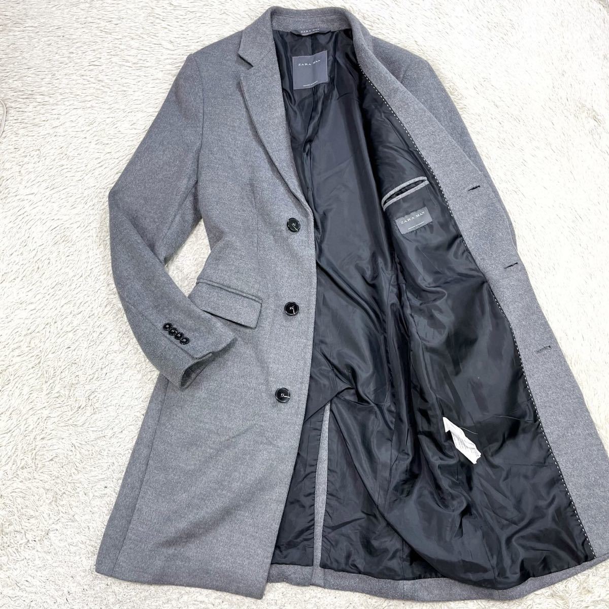 ZARA ザラ チェスターコート メンズ ZARA（チェスターコート）のフリマ 