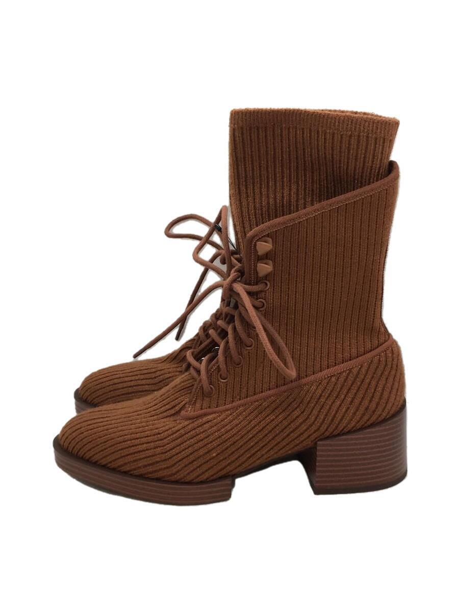 レースアップ チャンキーアンクルブーツ - ダークグレー | CHARLES