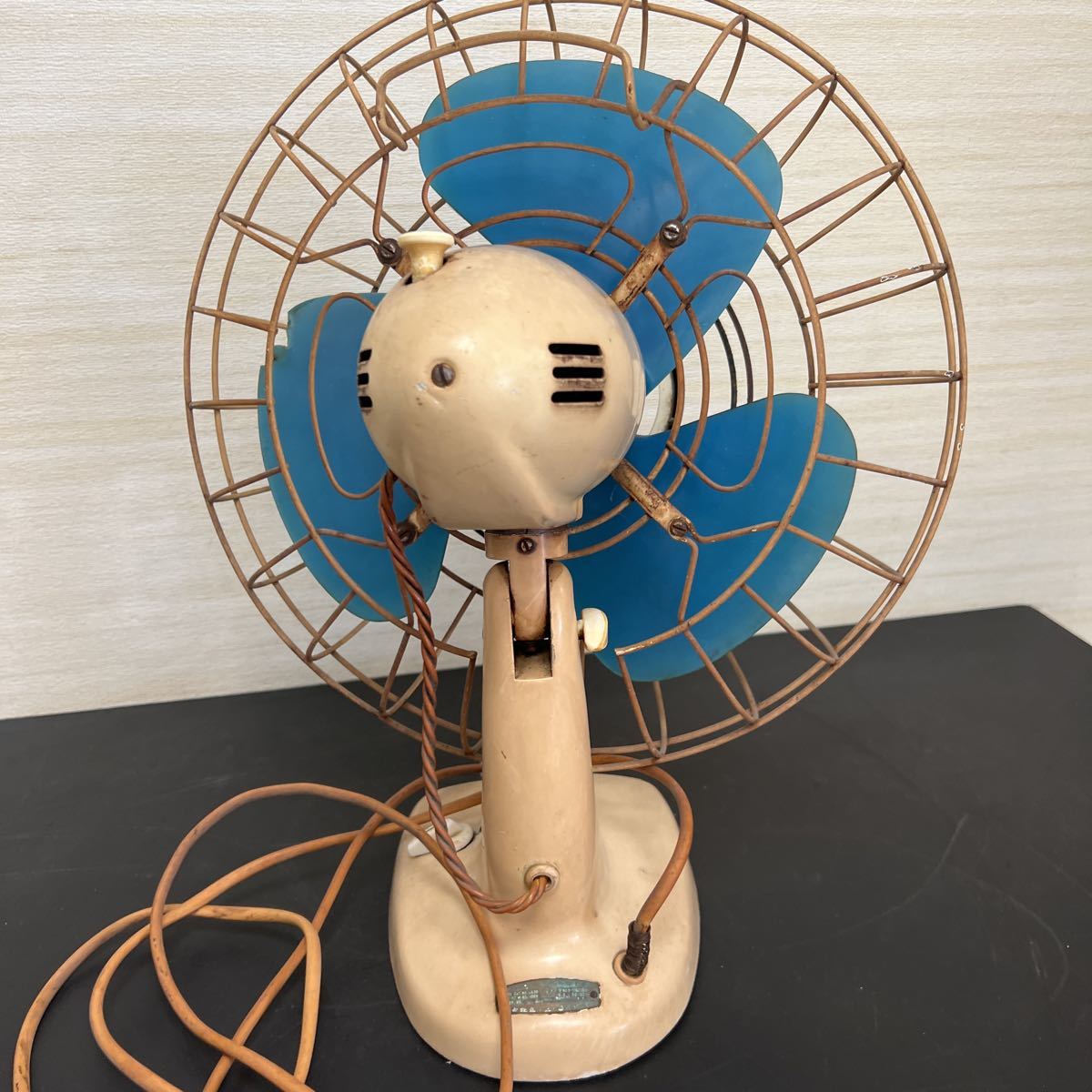 t9-402 National ナショナル レトロ扇風機 M-8B 3枚羽 中古品 難あり
