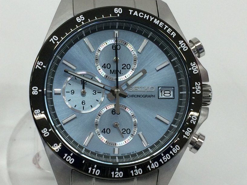 SEIKO クロノグラフ 8T67-00C0 稼働 箱あり【BIAR8004】