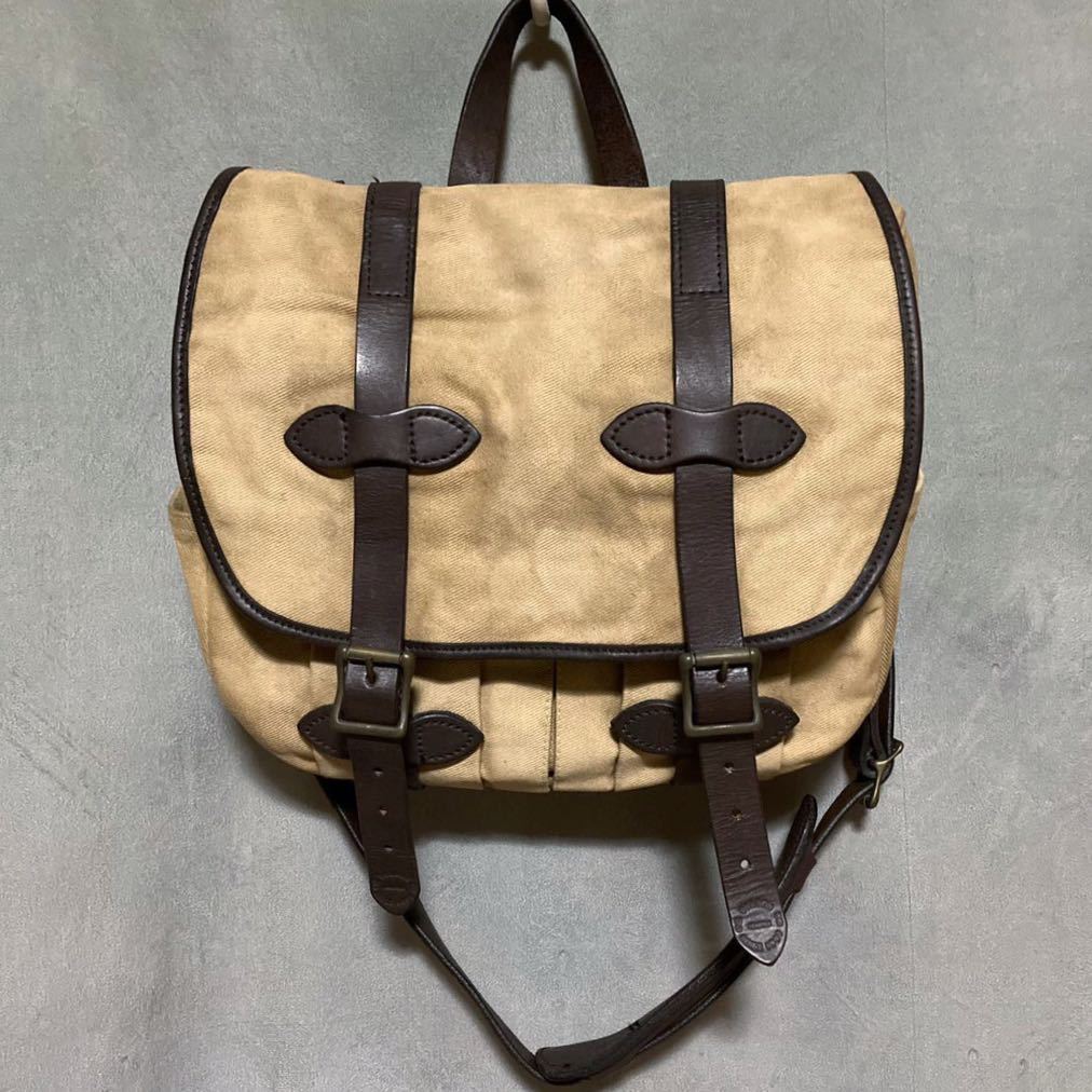 FILSON フィルソン 希少size44 USA製 希少 FILSON フィルソン MEDIUM FIELD BAG ミディアムフィールドバック