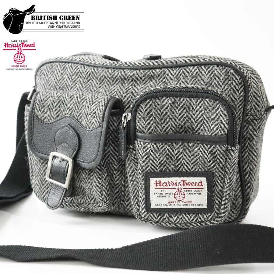 参考価格￥15,000- 美品 British Green ブリティッシュグリーン HARRIS 