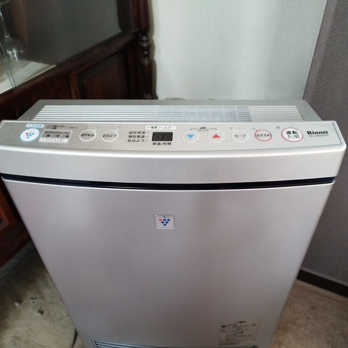 リンナイ ガスファンヒーター 都市ガス RC-392ACP ガスホース付 A1