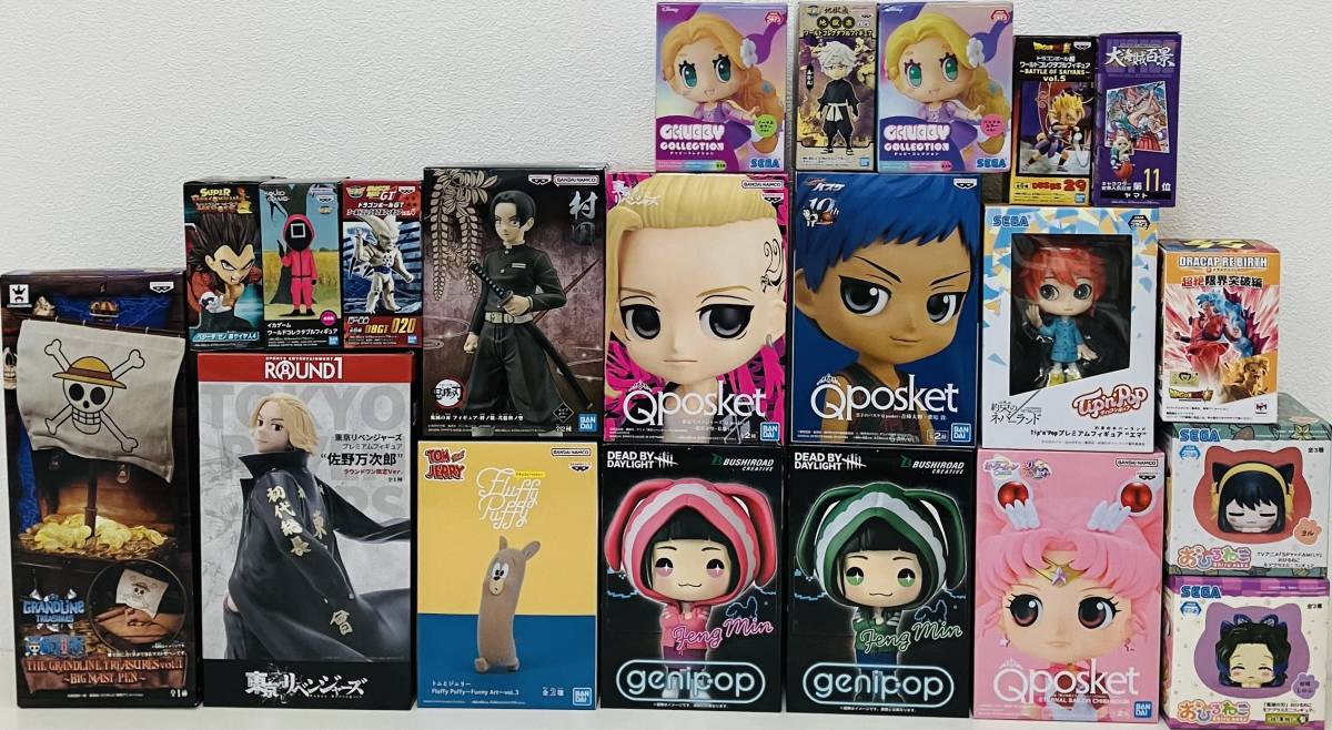 1円スタート 未開封 プライズフィギュアまとめ 21個 ONEPIECE 鬼滅 