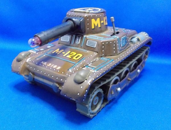 ブリキ 戦車 M-120 TANK MODERN TOYS 増田屋 マスダヤ 電動走行 Made