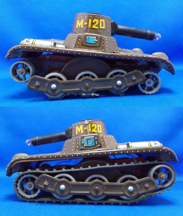 ブリキ 戦車 M-120 TANK MODERN TOYS 増田屋 マスダヤ 電動走行 Made