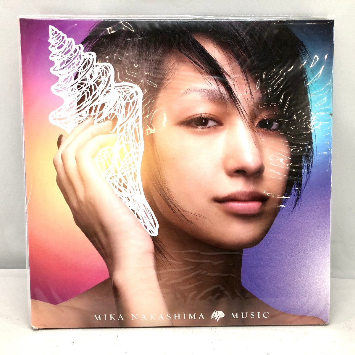 中島美嘉 レコード MUSIC AIJL-5252-3 2枚組 アナログ盤 未開封保管品 角擦り切れあり[18272