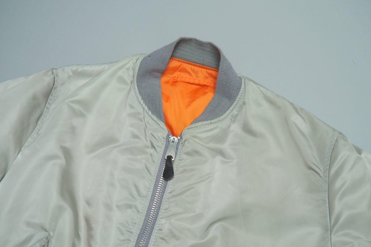 希少カラー☆ 90s USA製 ALPHA MA-1 ネイビー L 90s USA製 ALPHA