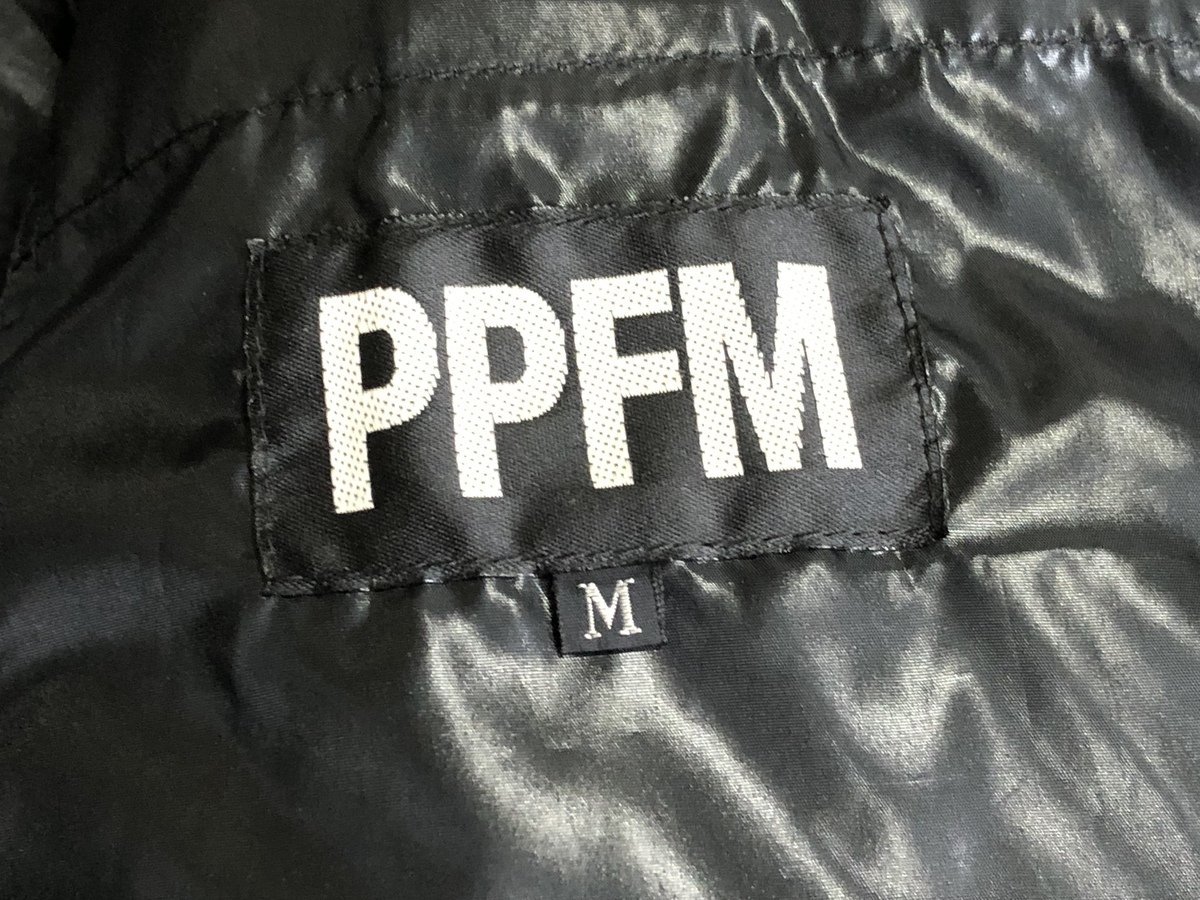 PPFM ダウンジャケット 総柄 マルチカラー サイズM ピーピーエフエム 