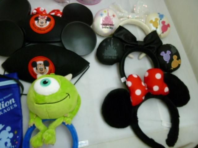 【同梱可】中古品 ディズニー ミッキー ミニー 40周年 他 ランチバッグ カチューシャ スナックケース 等 グッズセッ
