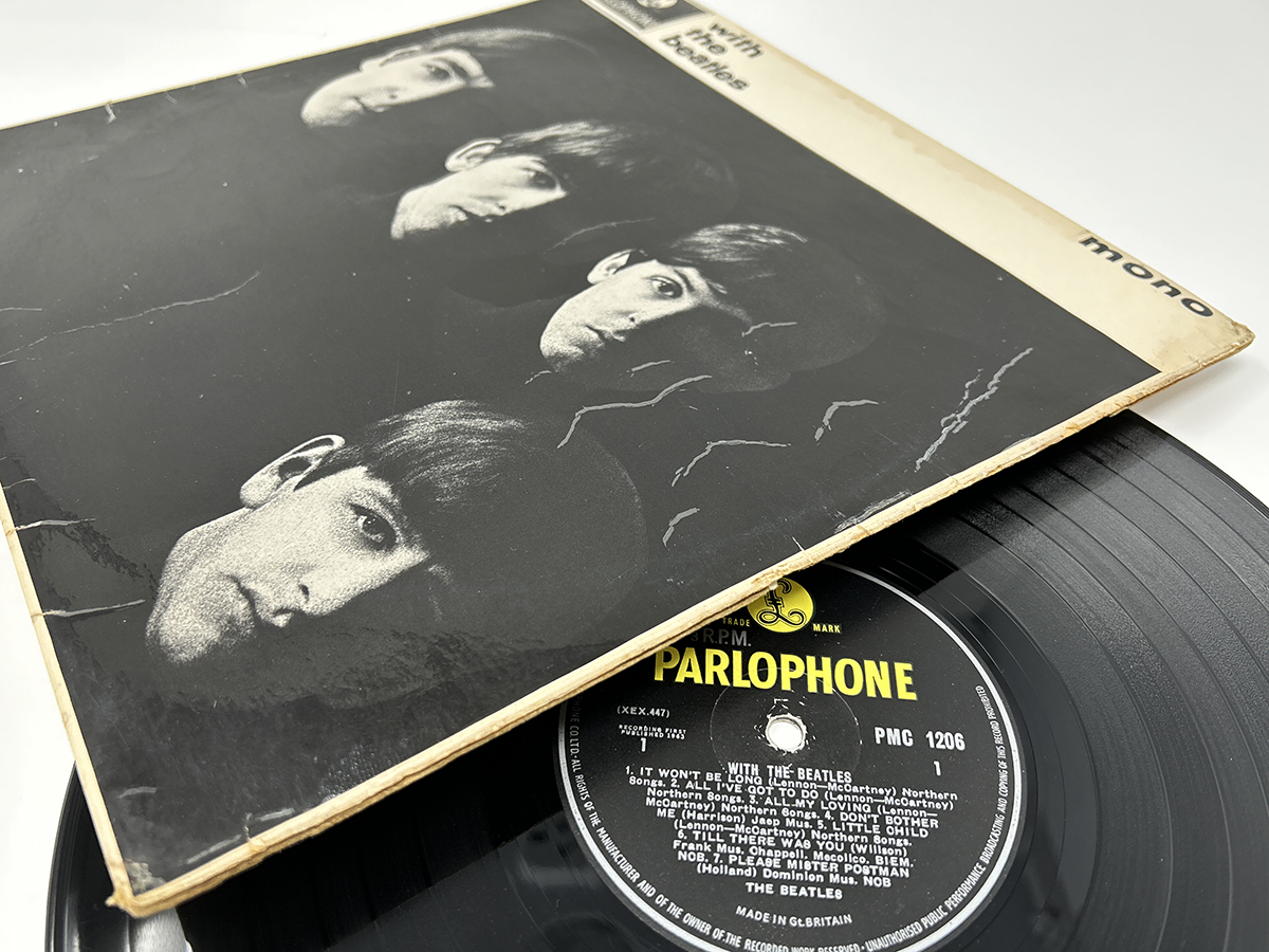 UK PARLOPHONE オリジナル MONO LP☆BEATLES / WITH THE BEATLES☆初回 