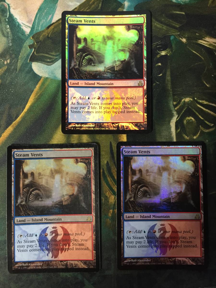 ギルドパクト】 蒸気孔/Steam Vents 1枚まで 【英語】【Foil】 蒸気孔