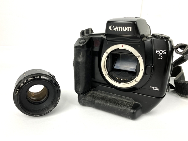 Canon EOS 5 QUARTZ DATE 50mm F1.8 II ボディ レンズ セット ジャンク