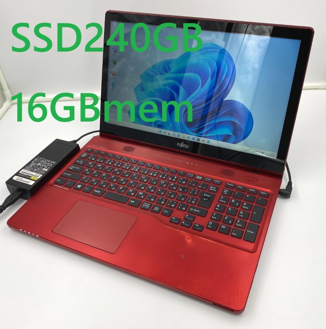 NEC タッチパネル オフィス ノートパソコン SSD256GB フルHD 人気 i7-6