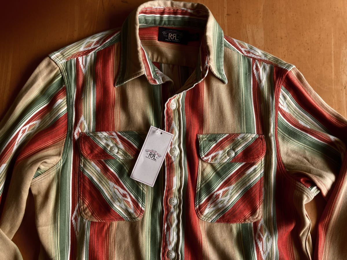 RRL ウエスタンジャガードシャツジャケット M ネイティブ 未使用タグ 