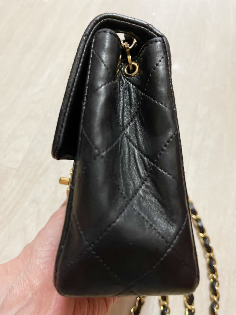 正規品 美品 シャネル CHANEL ミニ マトラッセ チェーン ショルダー 