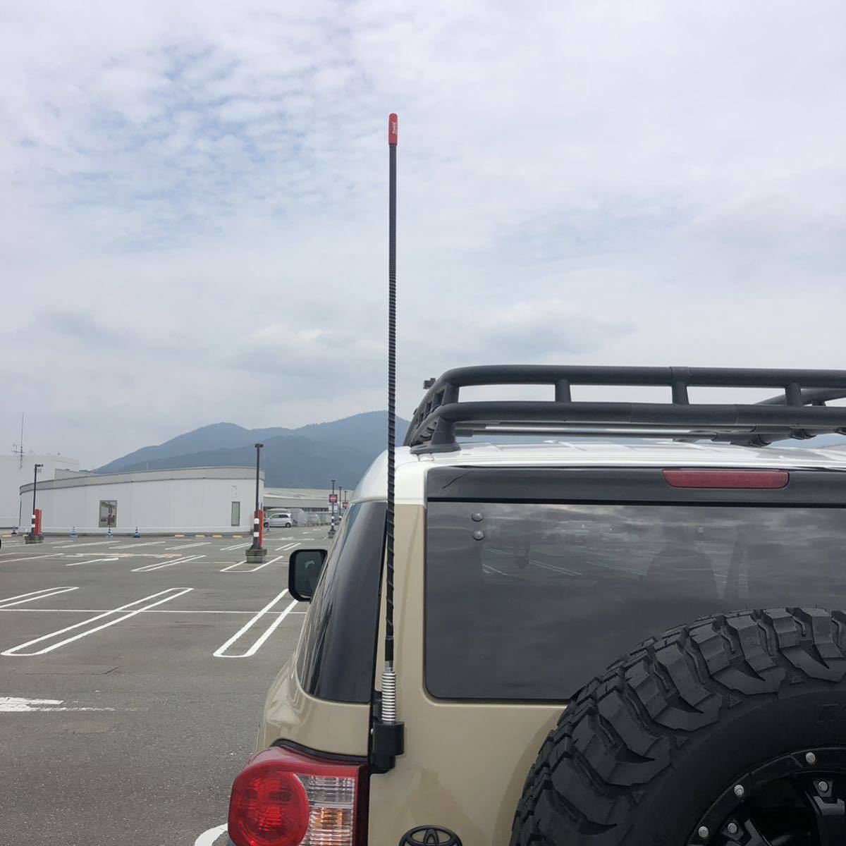 再入荷・国内未発売☆FJクルーザーにFireStick CBアンテナ 3FT (BLACK) +マウントスプリング、ALL-PRO CB MOUNT BRACKET 3点セット