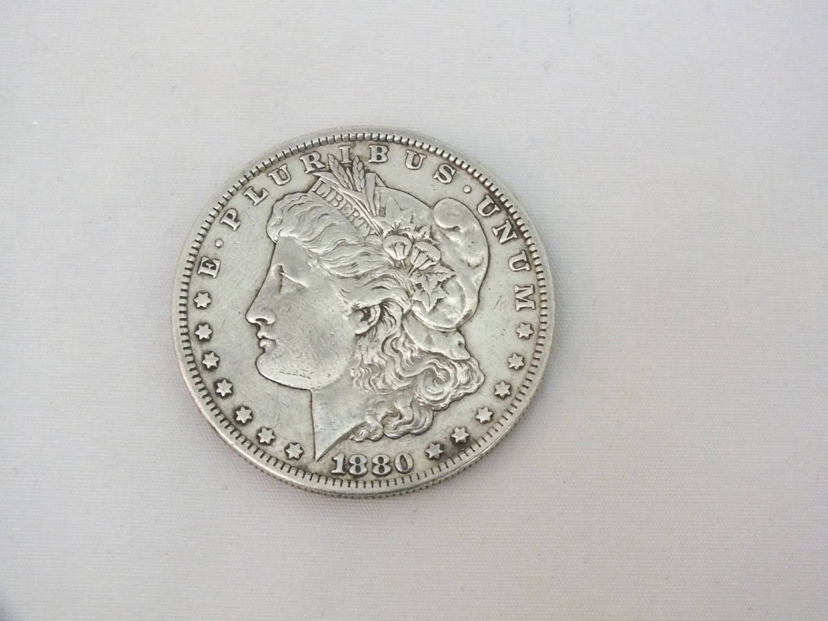 アンティークセット ☆1880年 モルガンダラー コイン アメリカ ONE DOLLAR 1ドル 銀貨