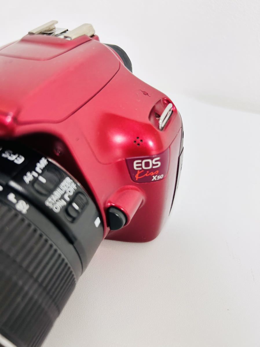 Kiss EOS Canon X50 SLR Camera Body Digital Red - Kit 12.2MP