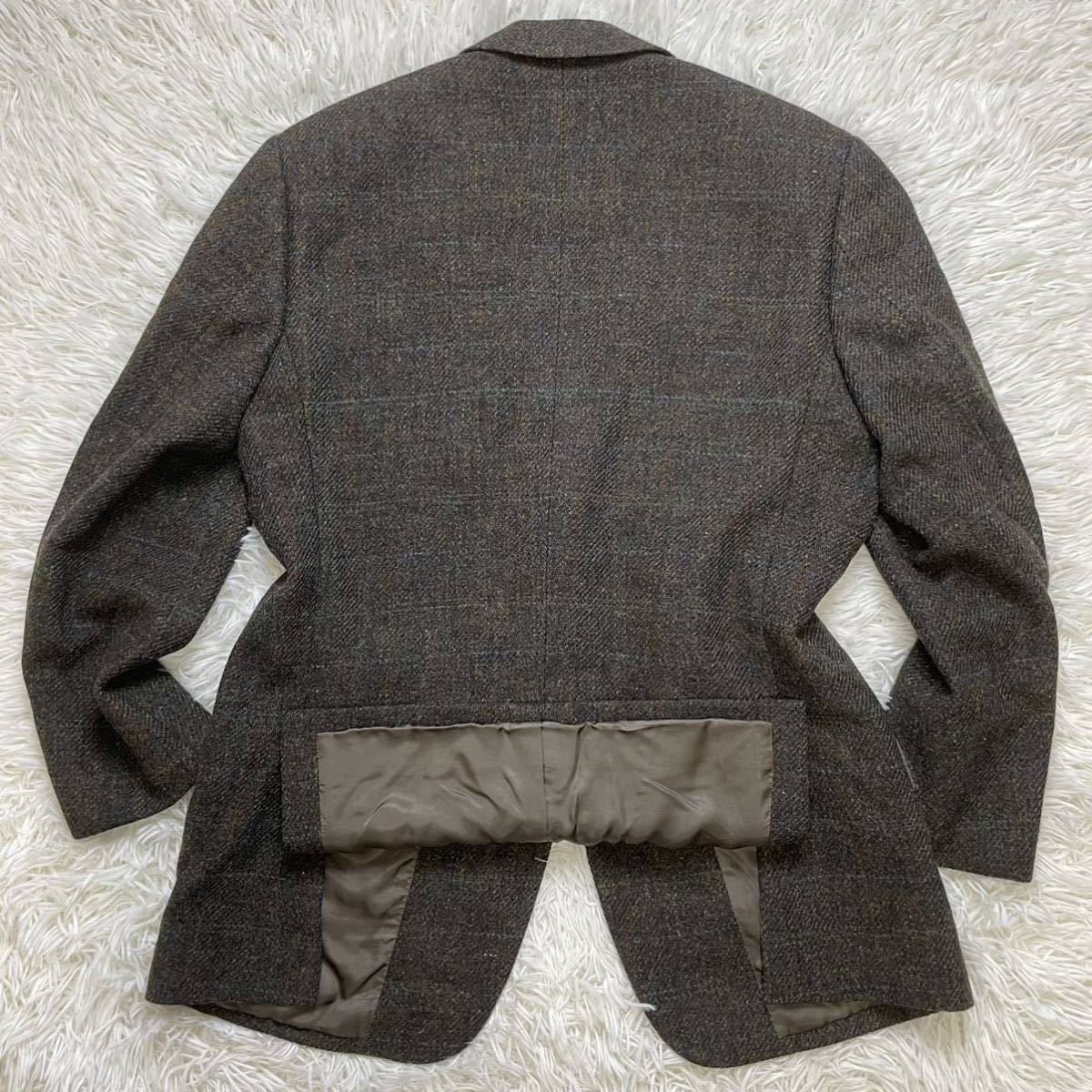 極美品 J.PRESS harristweed ジェイプレス ハリスツイード 厚手ウール 