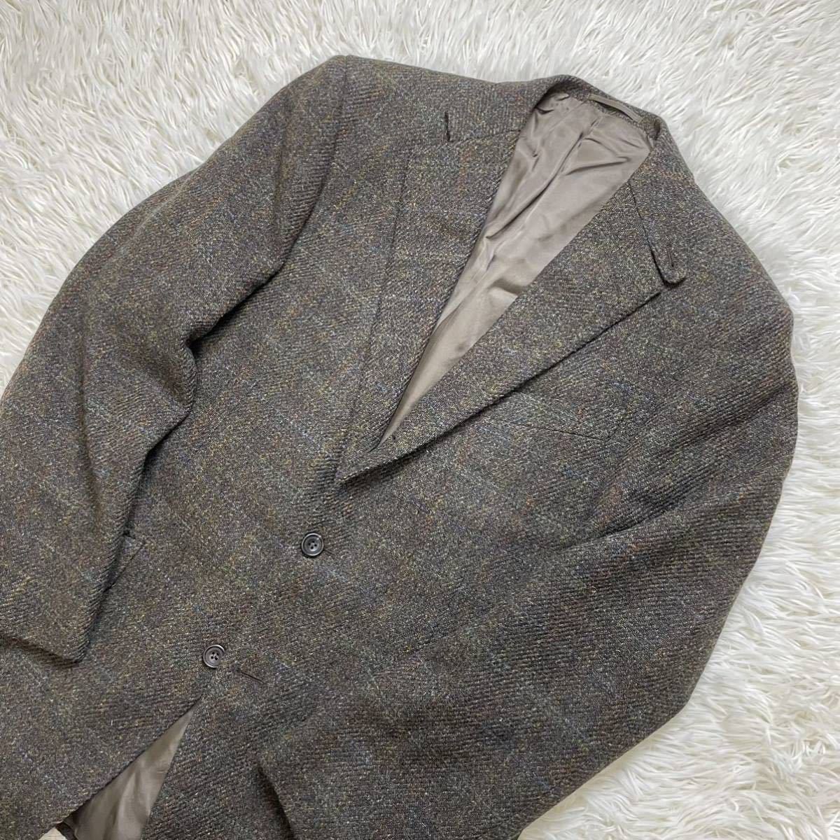 極美品 J.PRESS harristweed ジェイプレス ハリスツイード 厚手ウール 