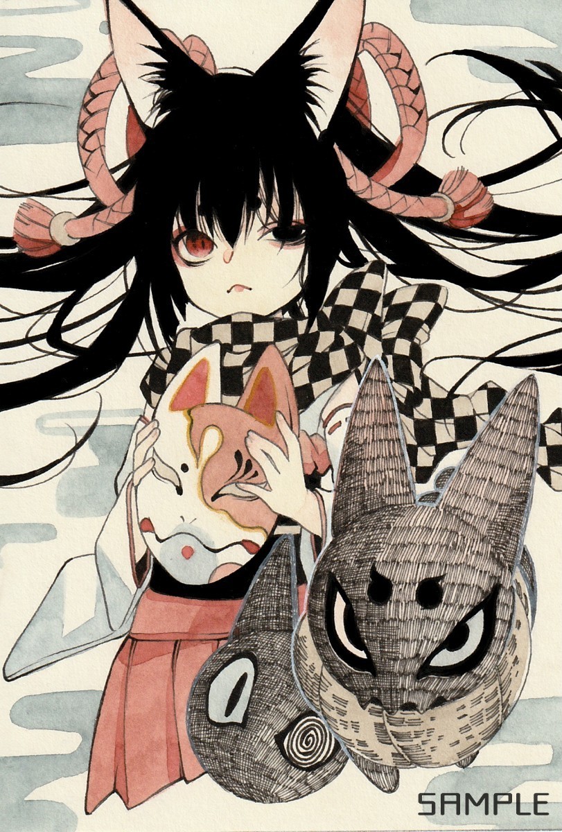 手描きイラスト 手描きイラスト 【おきつねさま】◇オリジナル◇創作