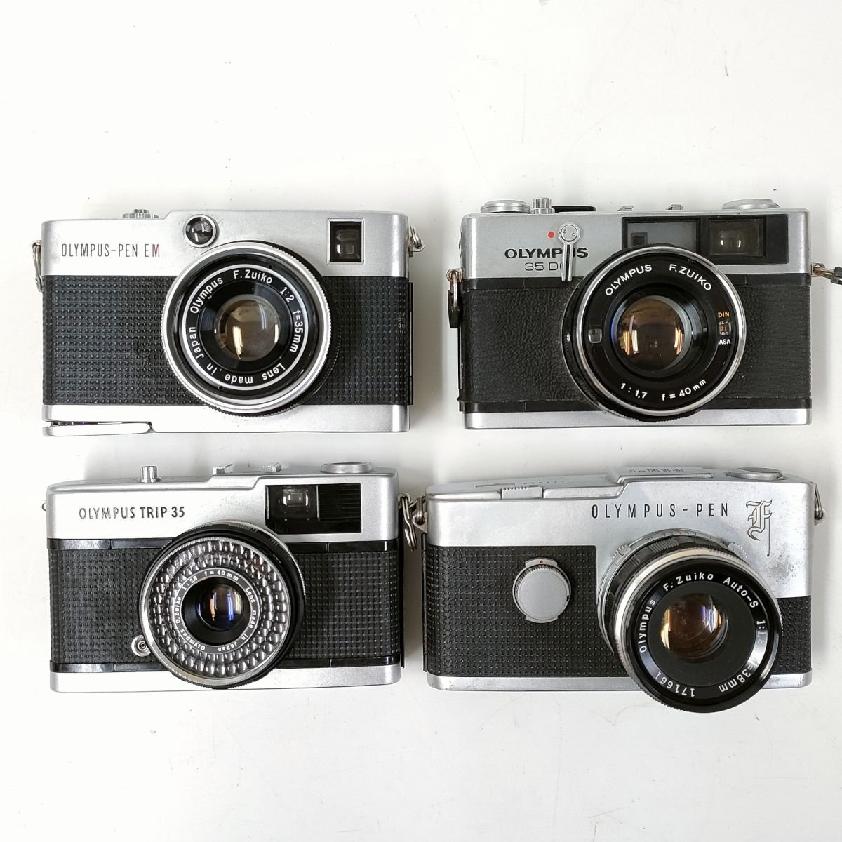 Olympus PEN-F , PEN EM , 35DC , Trip35 他 フィルムカメラ 4点セット 
