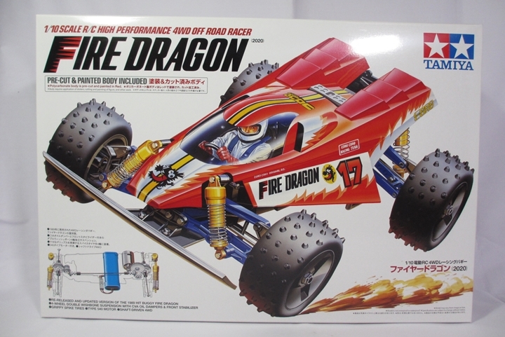 タミヤ 1/10 RC ファイヤードラゴン 2020 未組立 塗装済みボディ付 タミヤ 1/10RCキット ファイヤードラゴン(2020)【塗装済みボディ】【未