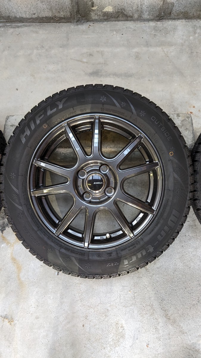 スタッドレスタイヤ　ホイール付き　175/65R15 2022年製造　バリ山です _6